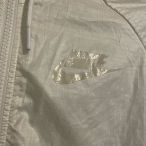 Nike Gold and White Windbreaker